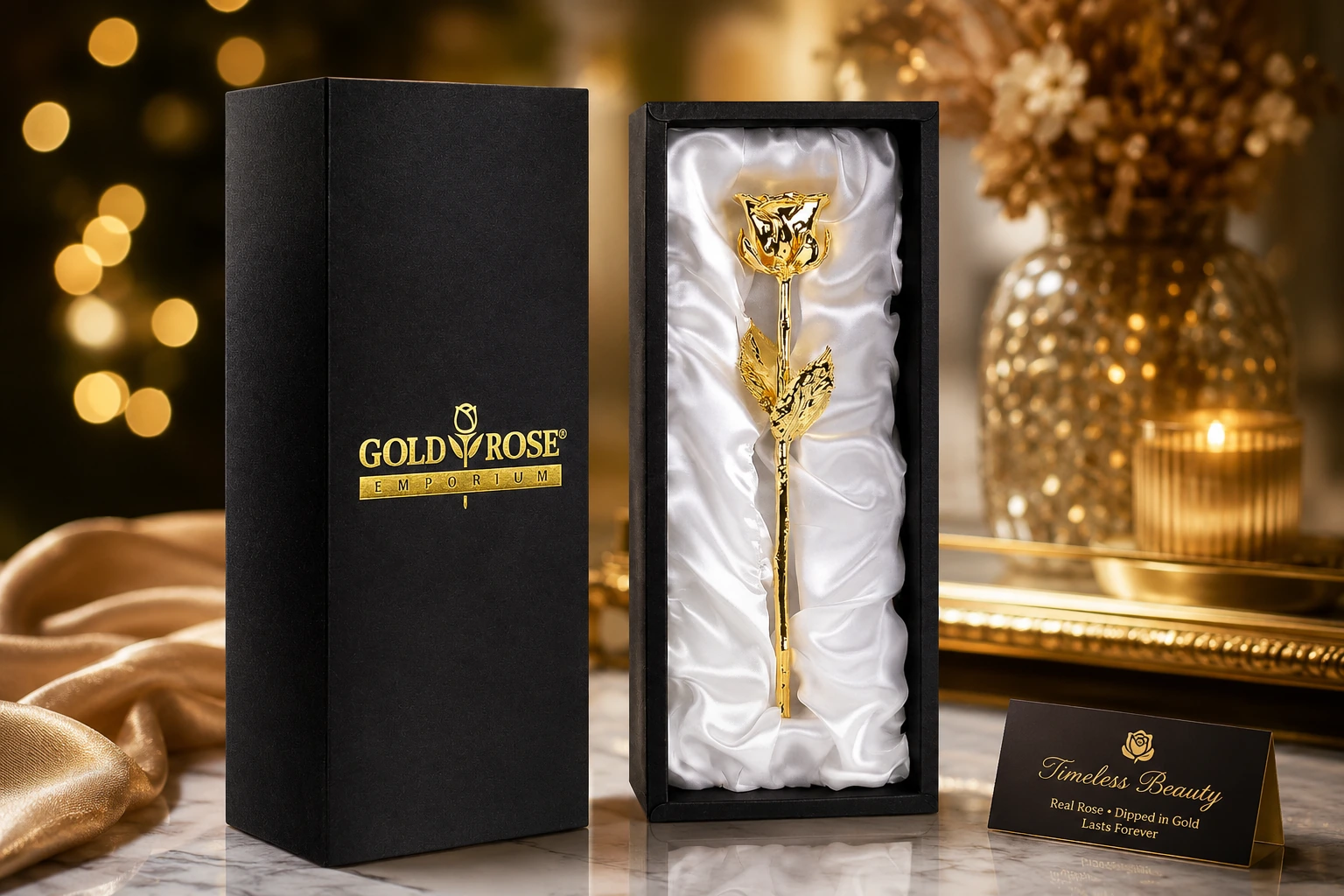 24K gold rose gift